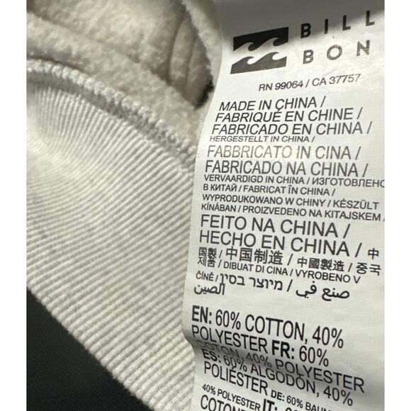 Billabong Hoodie "Quality Surf Goods Since 1973" Front and Back Graphics Size L - Picture 6 of 6